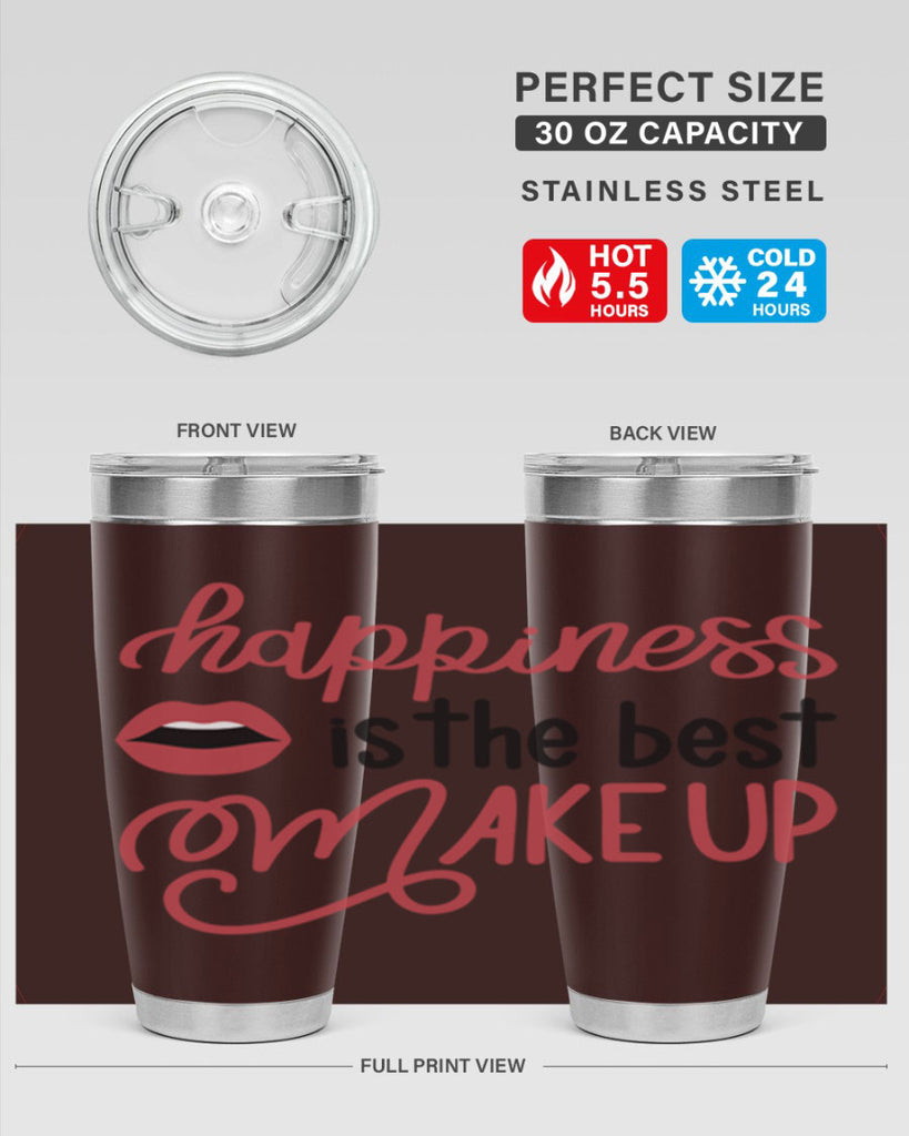 Happiness is the Best Makeup Style 94#- make up- Tumbler