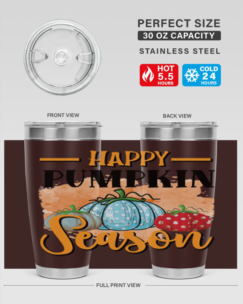 Happy pumpkin season 240#- fall- Tumbler