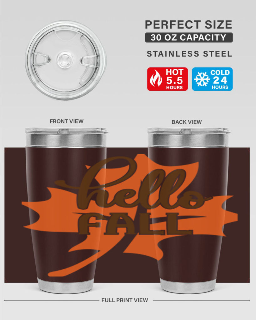 Hello Fall 273#- fall- Tumbler