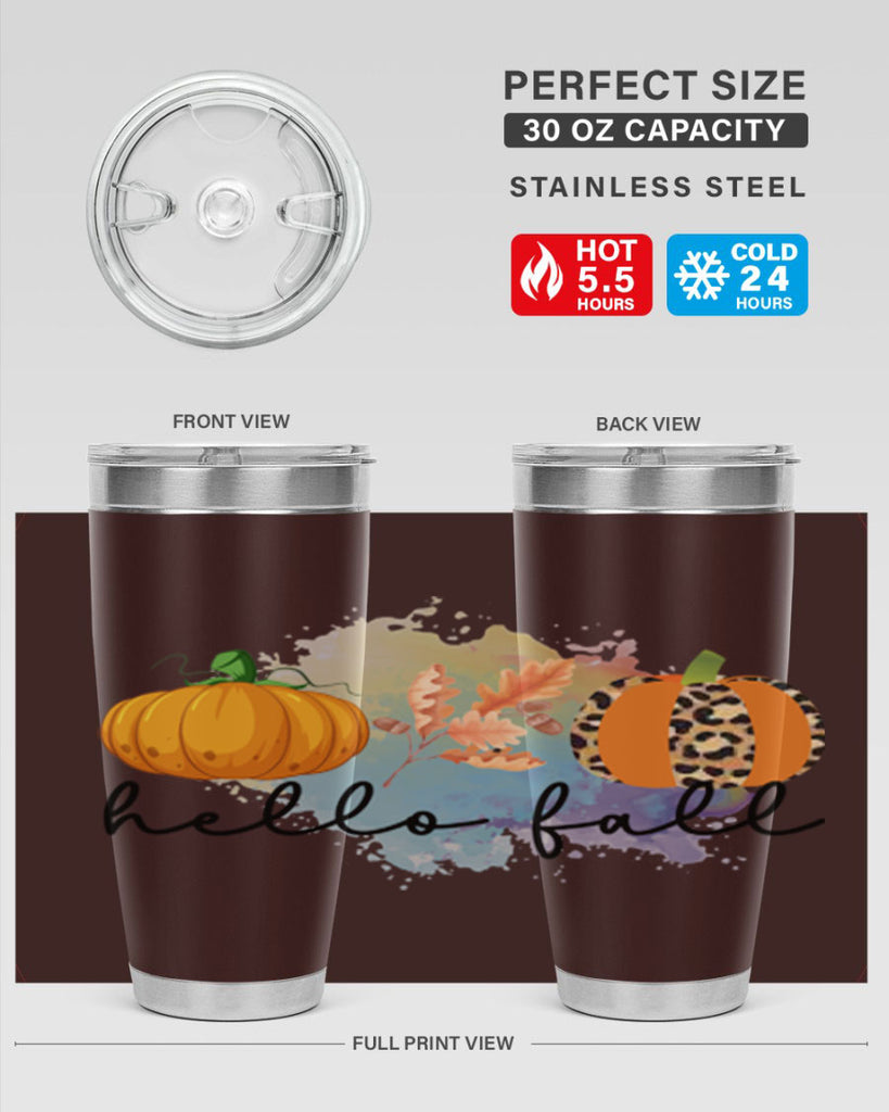Hello Fall 277#- fall- Tumbler