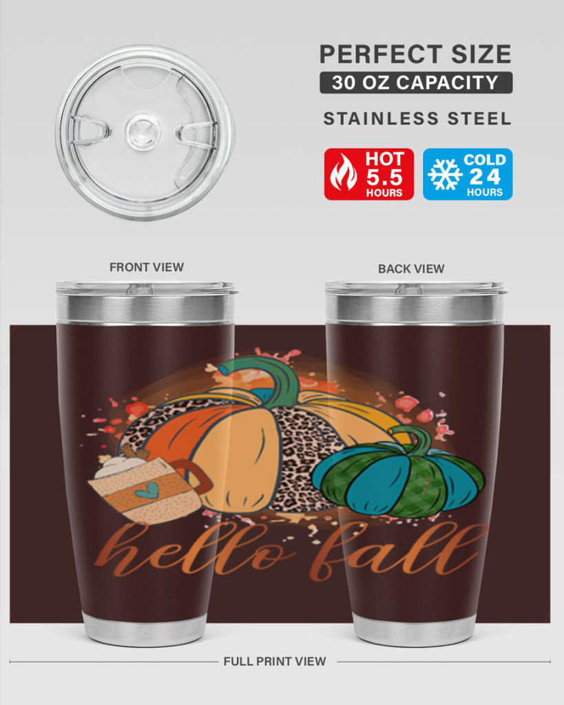Hello Fall 282#- fall- Tumbler
