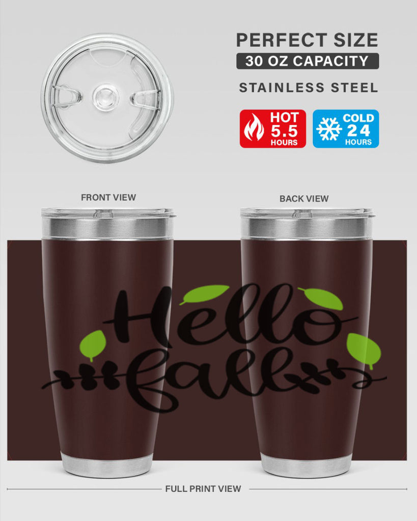 Hello Fall 283#- fall- Tumbler