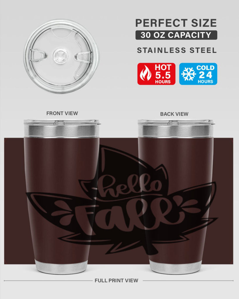 Hello Fall 494#- fall- Tumbler