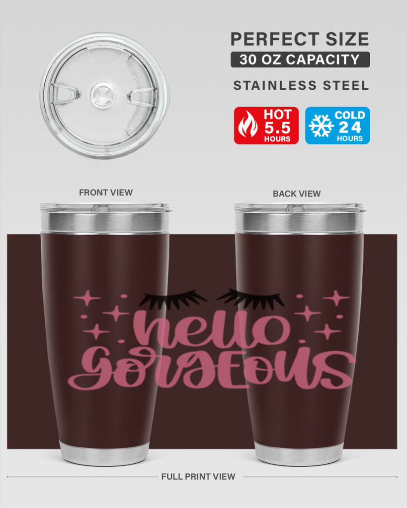Hello Gorgeous Style 89#- make up- Tumbler
