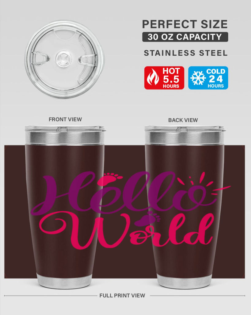 Hello World Style 260#- baby- tumbler