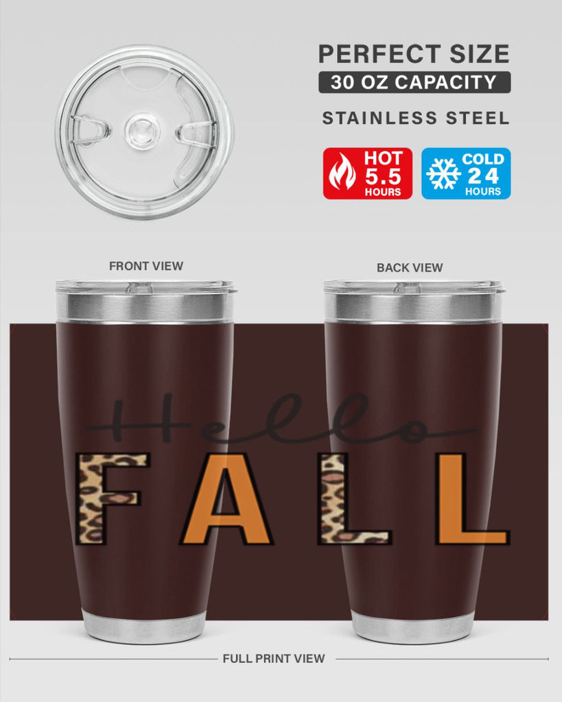Hello fall 276#- fall- Tumbler