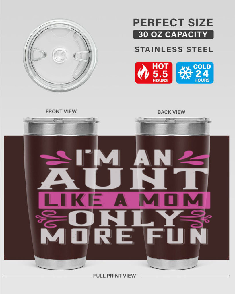 I’m an Aunt like a mom only more fun Style 42#- aunt- Tumbler