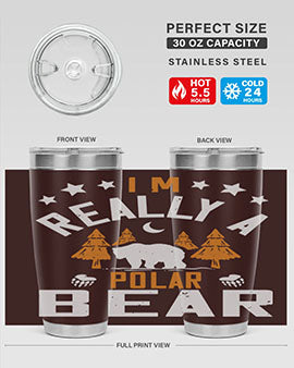 I'm really a polar bear 17#- Bears- Tumbler