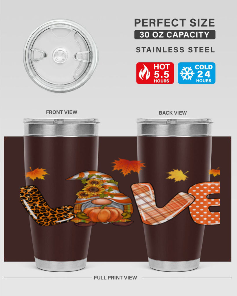 LOVEFallGnomeAutumn 416#- fall- Tumbler