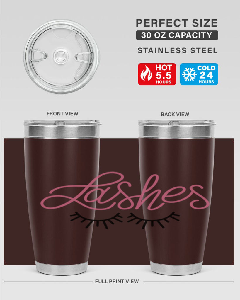 Lashes Style 63#- make up- Tumbler