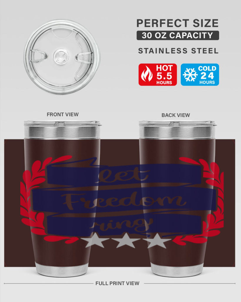 Let Freedom Ring Style 159#- Fourt Of July- Tumbler