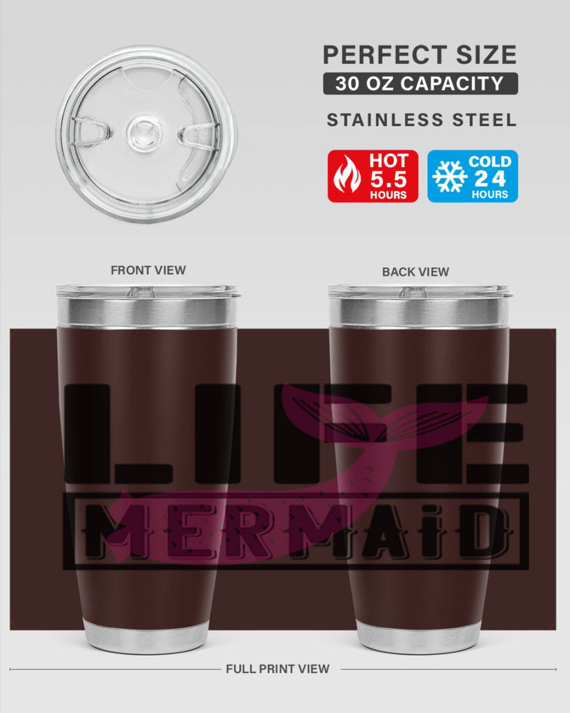 Life mermaid 303#- mermaid- Tumbler
