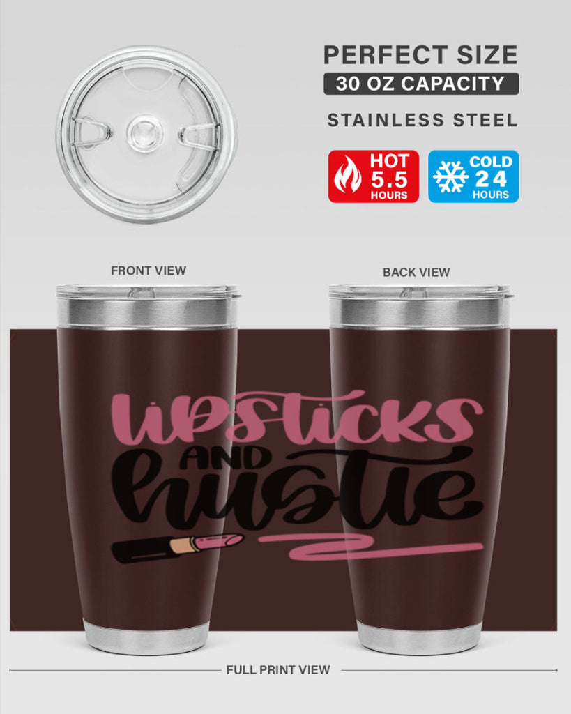 Lipstick And Hustie Style 58#- make up- Tumbler