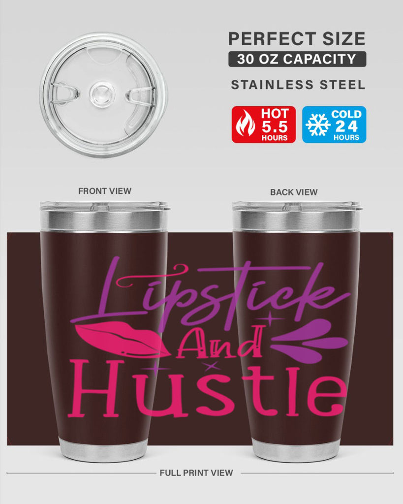 Lipstick And Hustle Style 229#- make up- Tumbler