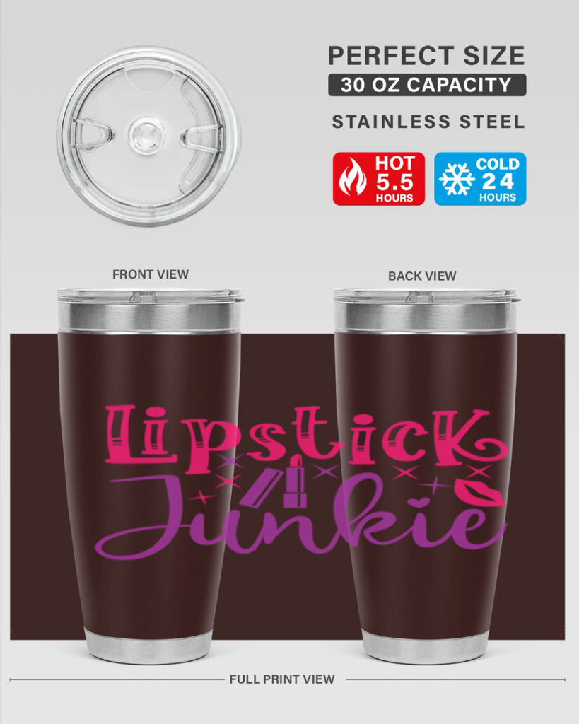 Lipstick Junkie Style 228#- make up- Tumbler
