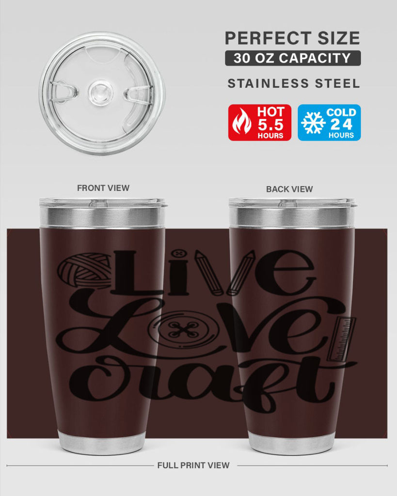 Live Love Craft 14#- crafting- Tumbler