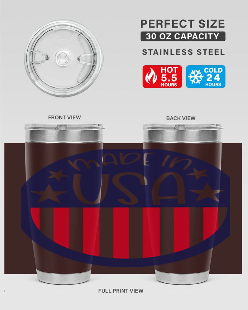 Made In USA Style 165#- Fourt Of July- Tumbler