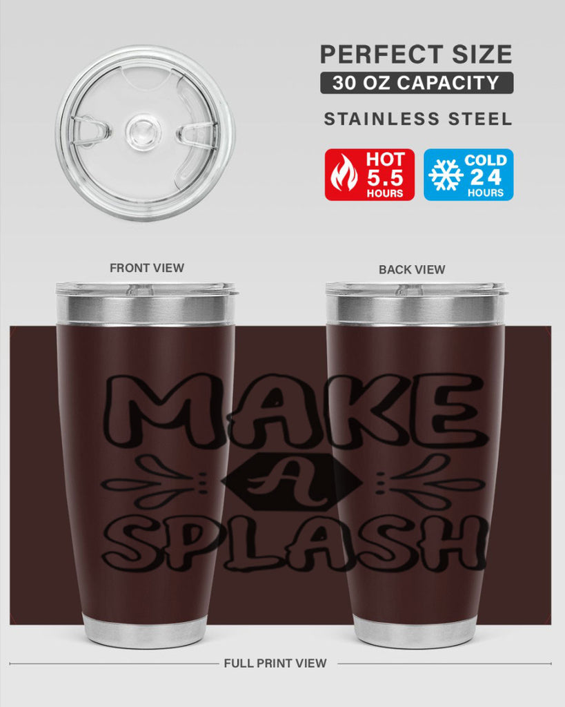 Make a splash 310#- mermaid- Tumbler