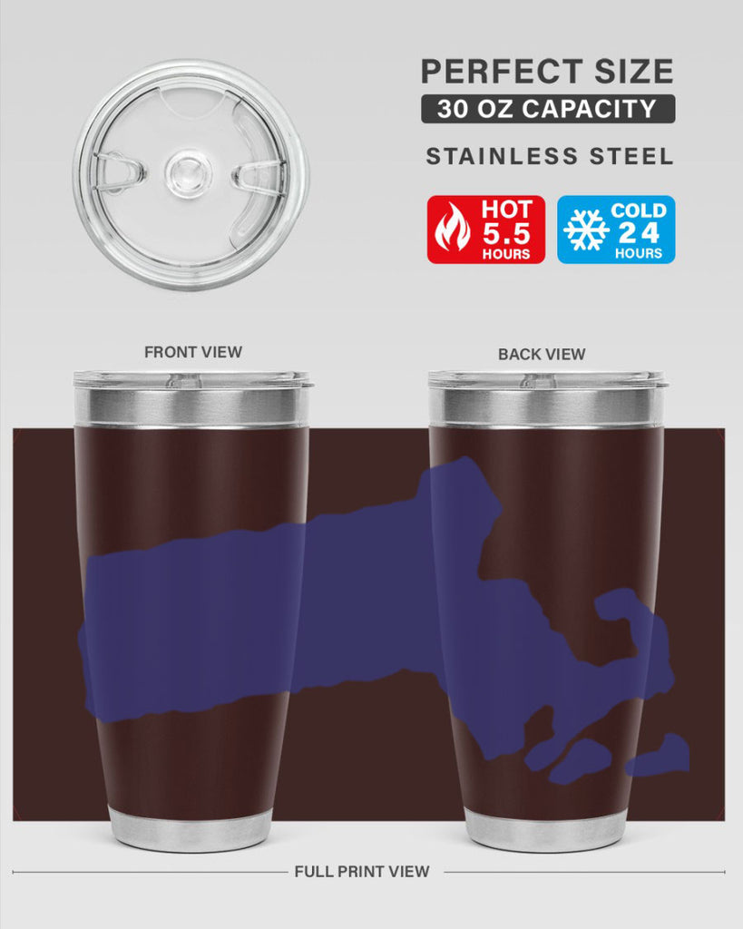 Massachusetts 30#- stateflags- Tumbler