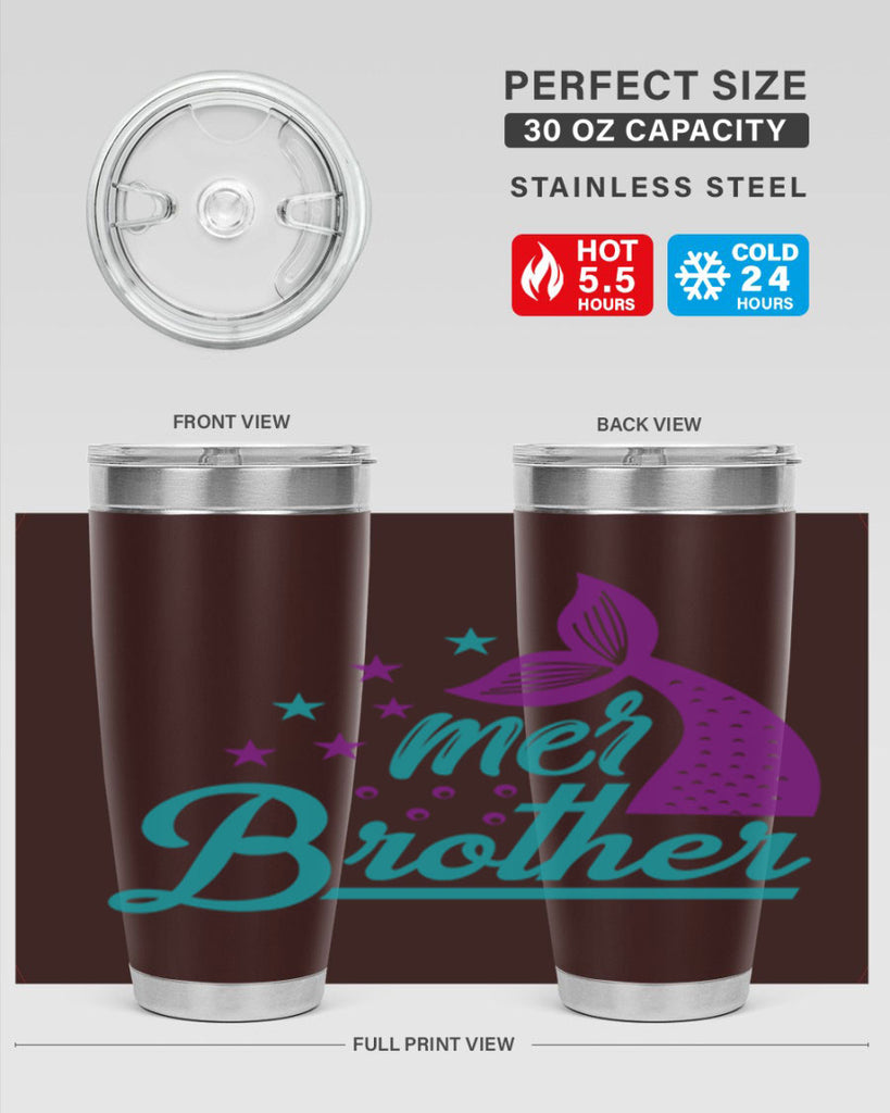 Mer Brother 323#- mermaid- Tumbler