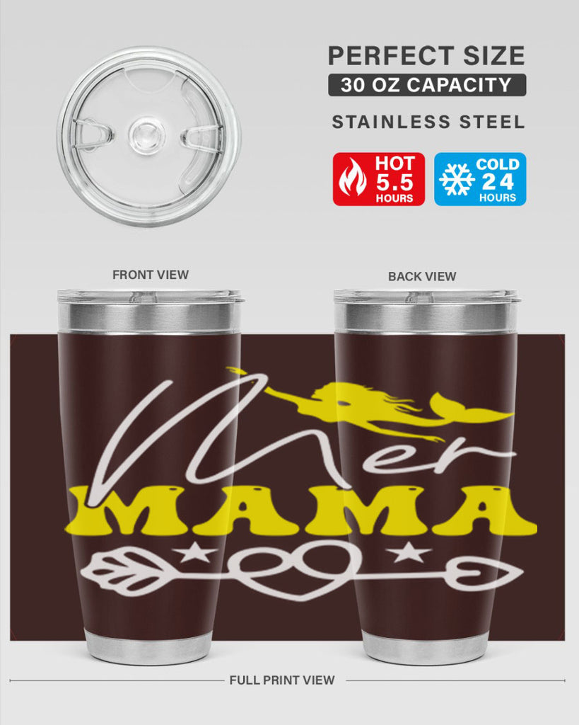Mer Mama 332#- mermaid- Tumbler