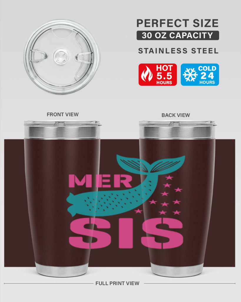 Mer Sis 345#- mermaid- Tumbler