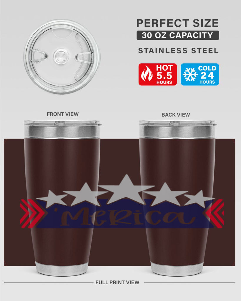 Merica Style 135#- Fourt Of July- Tumbler