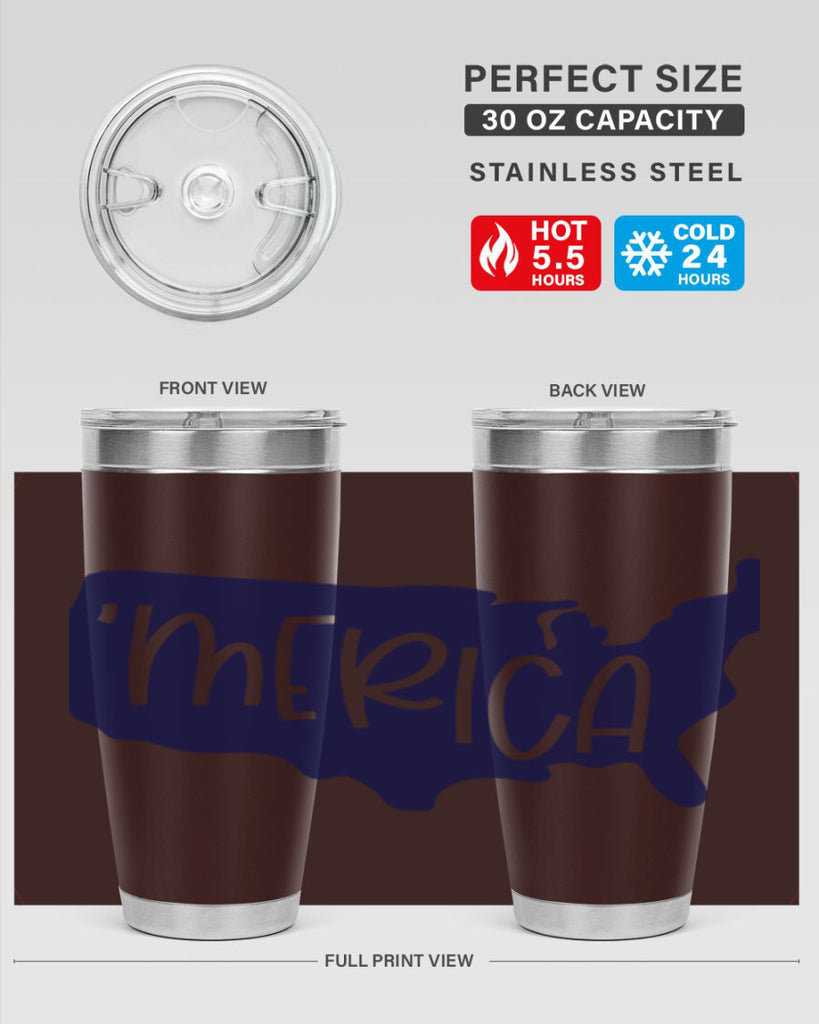 Merica Style 137#- Fourt Of July- Tumbler