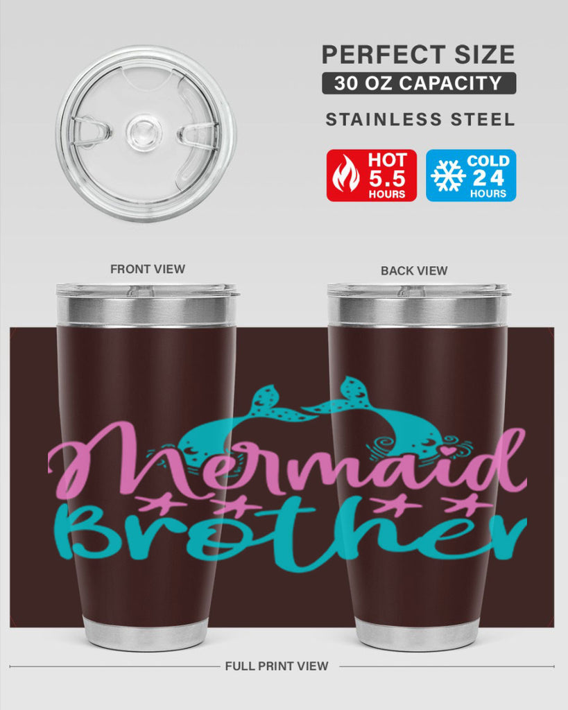 Mermaid Brother 354#- mermaid- Tumbler