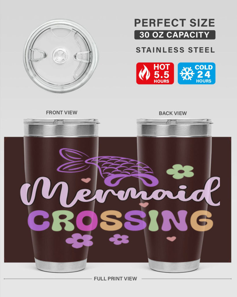 Mermaid Crossing 401#- mermaid- Tumbler