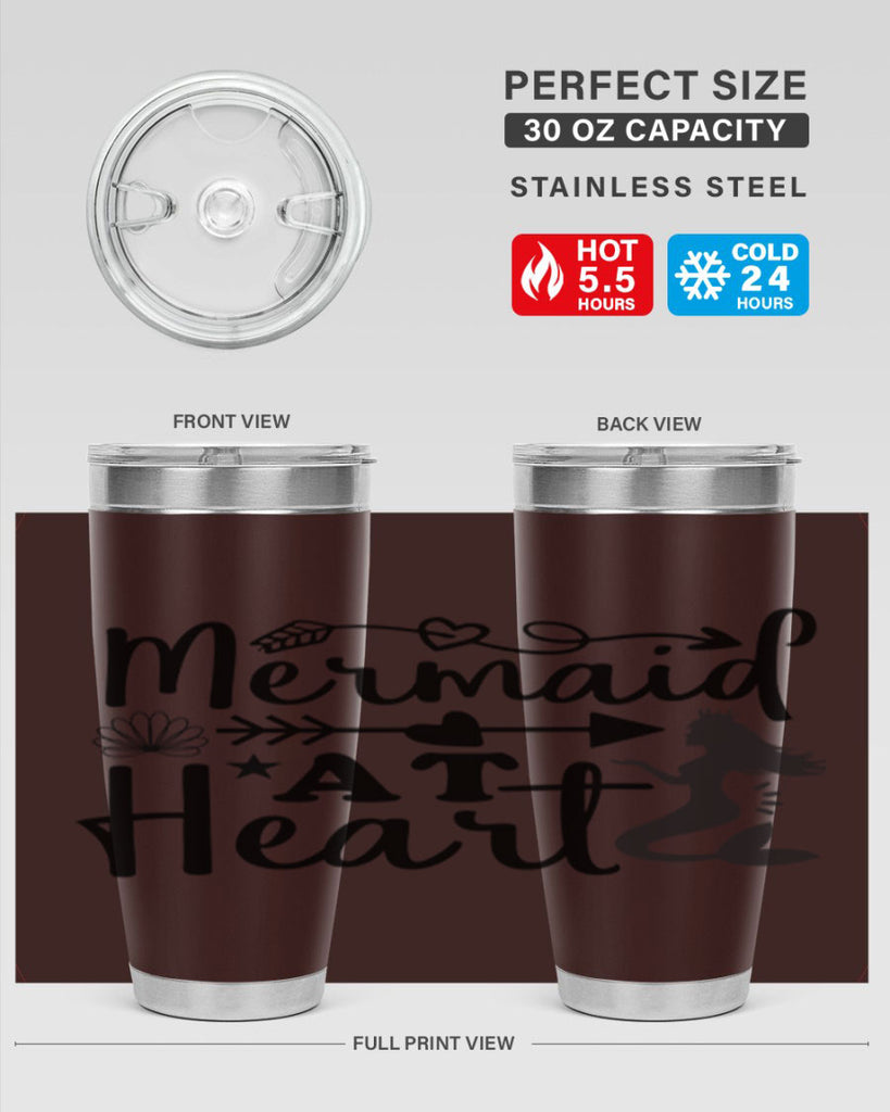 Mermaid at Heart design 397#- mermaid- Tumbler