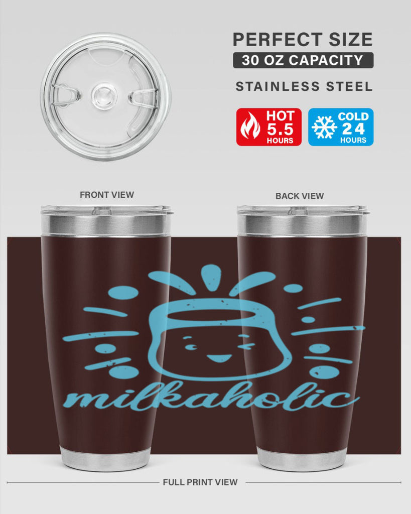 Milkaholic Style 29#- baby shower- tumbler
