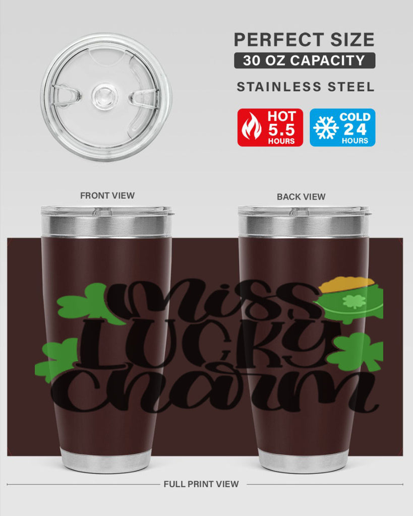 Miss Lucky Charm Style 48#- St Patricks Day- Tumbler