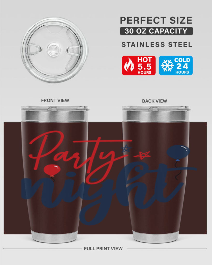 Party Night Style 84#- Fourt Of July- Tumbler