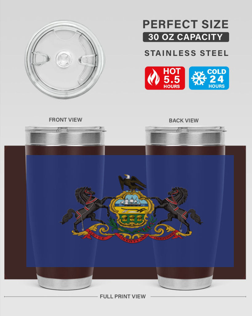Pensilvania 14#- Us Flags- Tumbler
