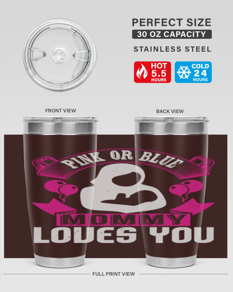 Pink or Blue Monny Loves You Style 178#- baby- tumbler