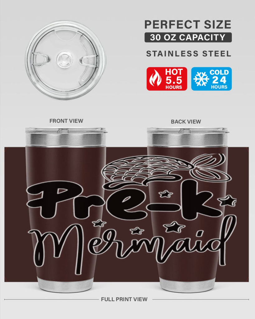 Prek Mermaid 545#- mermaid- Tumbler