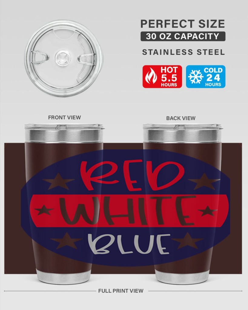 Red White Blue Style 170#- Fourt Of July- Tumbler
