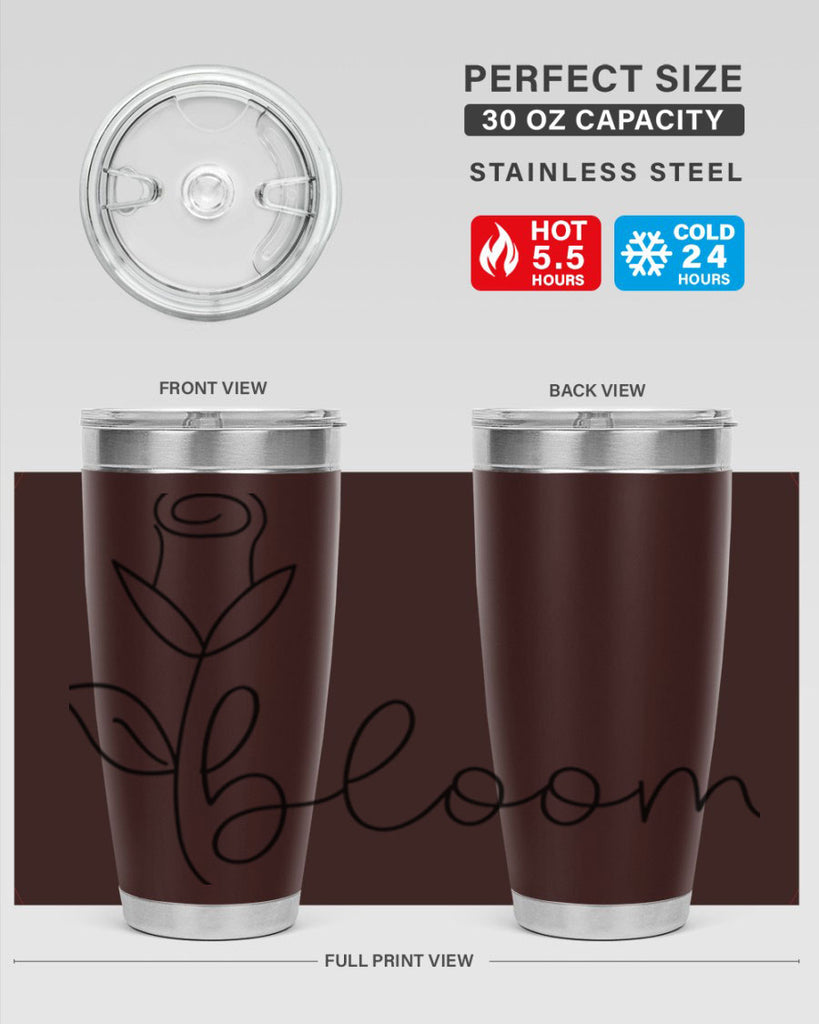 Rosebud line bloom400#- spring- Tumbler