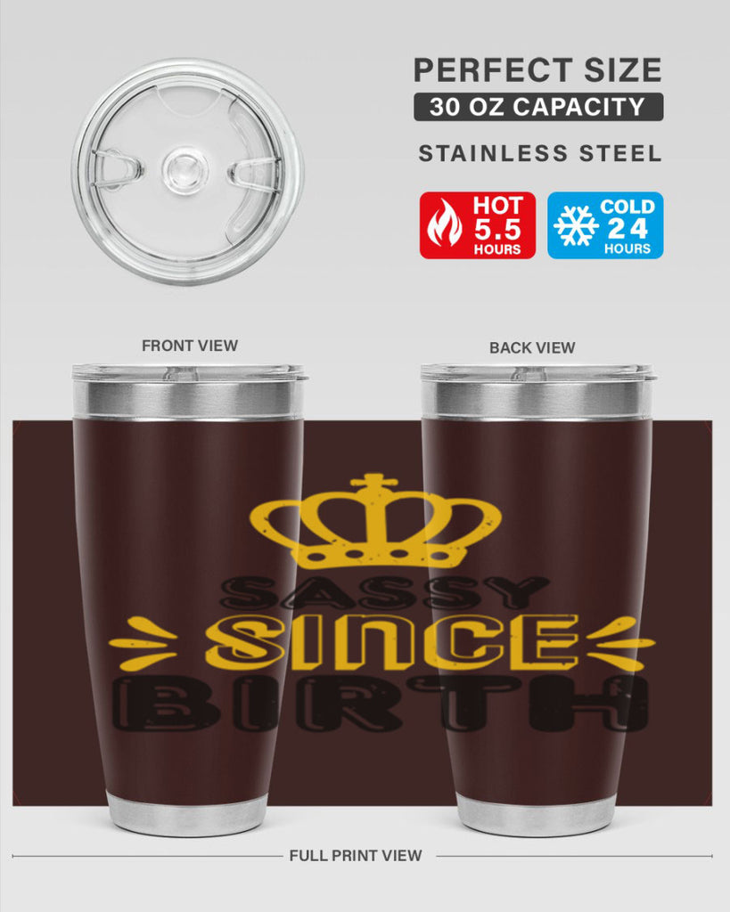Saddy since birth Style 16#- baby shower- tumbler