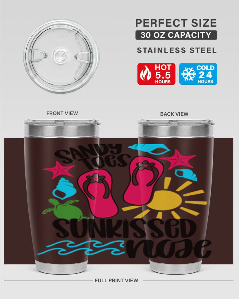 Sandy Toes Sunkissed Nose Style 27#- summer- Tumbler