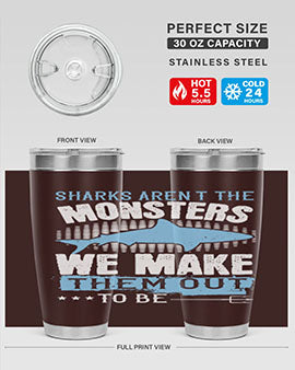Sharks arent the monsters we make them out to be Style 26#- shark  fish- Tumbler