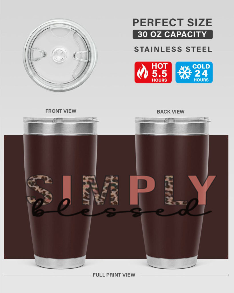 Simply blessed 575#- fall- Tumbler