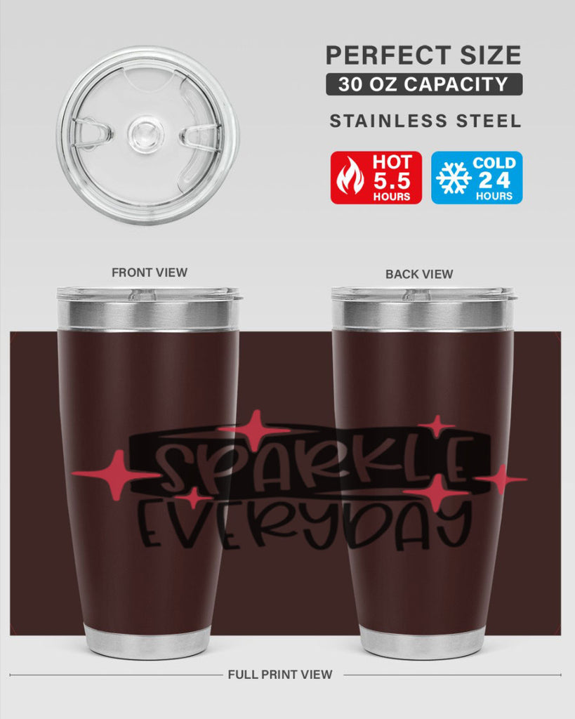 Sparkle Everyday Style 20#- make up- Tumbler