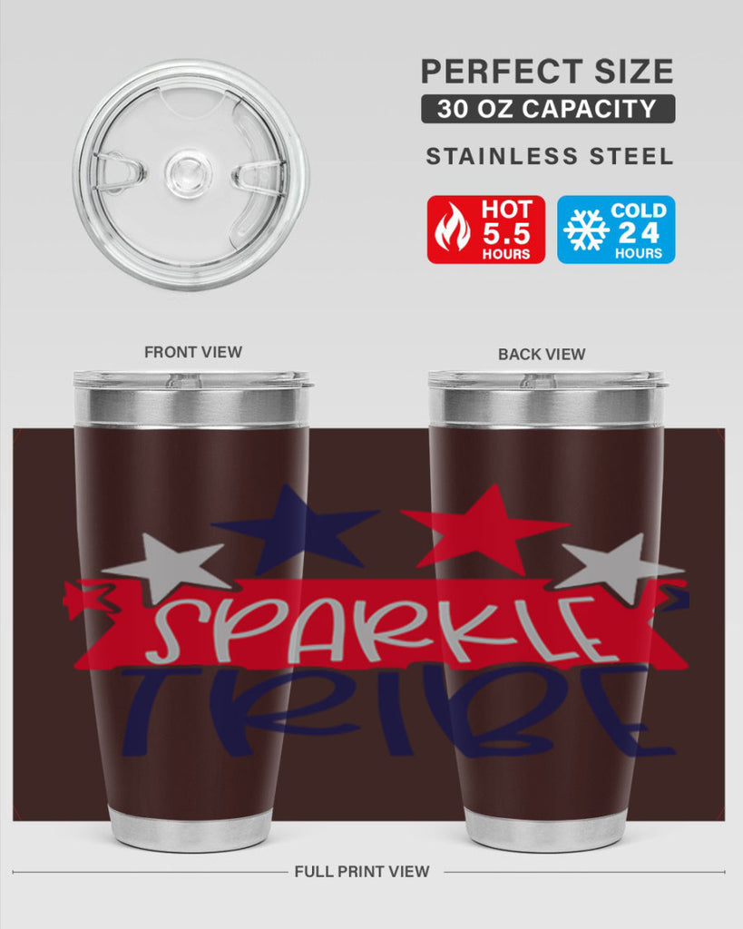 Sparkle Tribe Style 172#- Fourt Of July- Tumbler