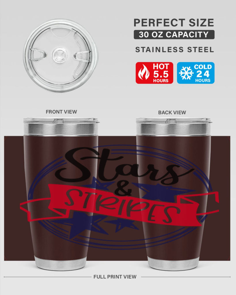 Stars StripeS Style 174#- Fourt Of July- Tumbler