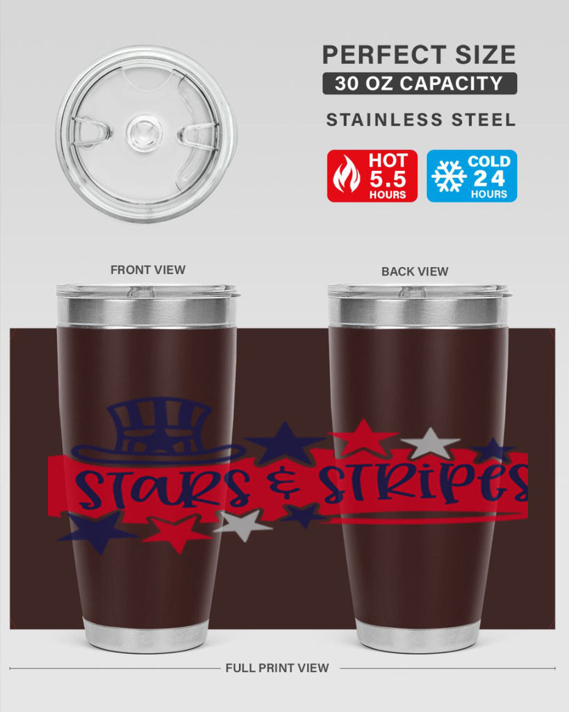 Stars Stripes Style 175#- Fourt Of July- Tumbler
