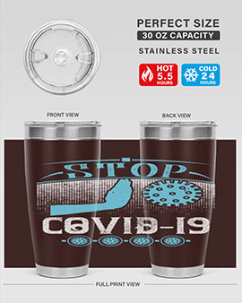 Stop covid Style 22#- corona virus- Tumbler