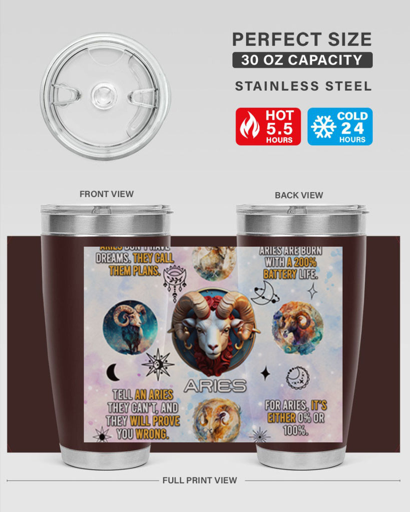 StraightAries 469#- zodiac- Tumbler