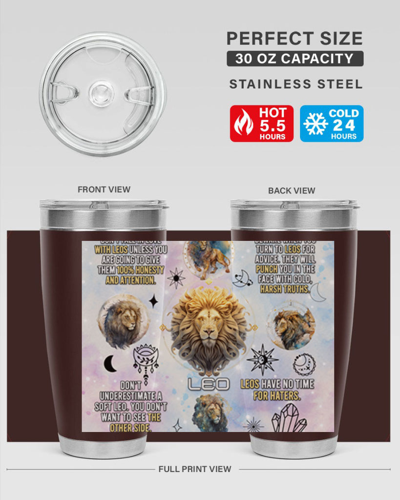 StraightLeo 473#- zodiac- Tumbler